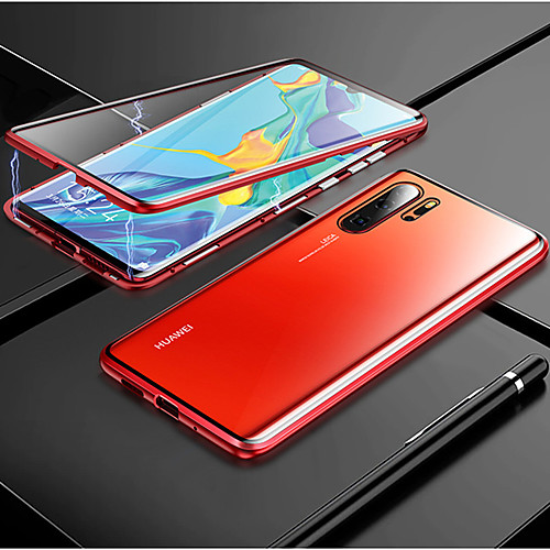 

Magneto Magnetic Adsorption Metal Glass Case for Huawei P30 Pro P30 Lite P30 Back Cases Cover for Huawei P20 Pro P20 Lite P20