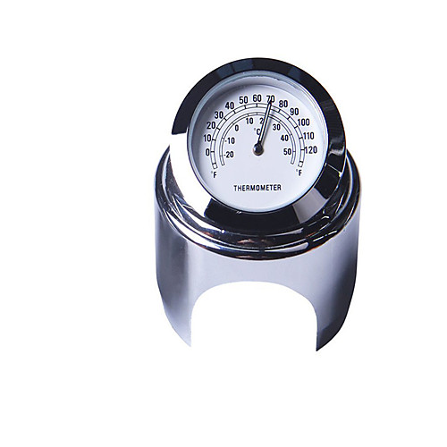 

22-25mm Motorcycle Handlebar Clock Thermometer Waterproof Dial Handlebar Mount for Yamaha Kawasaki etc