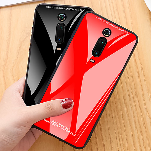 

Case For Xiaomi Xiaomi Mi 9T / Xiaomi Mi 9T Pro / Redmi K20 Pro Shockproof Back Cover Solid Colored TPU / Tempered Glass