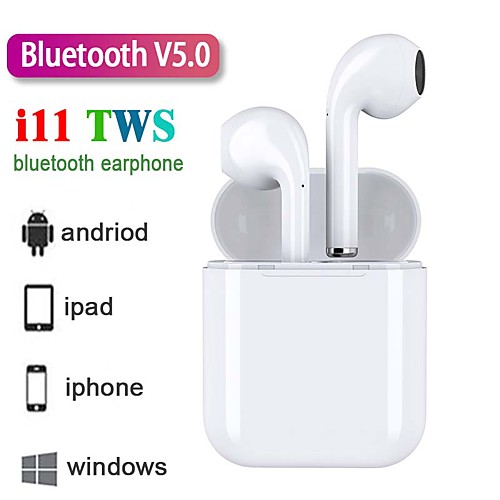 

Z-YeuY New i11 TWS Earphones Bluetooth 5.0 Binaural Call Support Stereo Sound Auto Pairing Wirelss Headsets