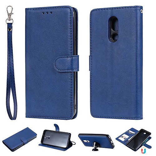 

Case For LG LG X Power / LG V30 / LG V20 Wallet / Card Holder / with Stand Full Body Cases Solid Colored Hard PU Leather
