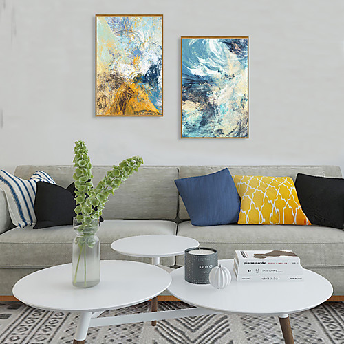 

2 Panel Wall Art Canvas Prints Painting Artwork Picture Abstract Home Decoration Décor Stretched Frame Ready to Hang