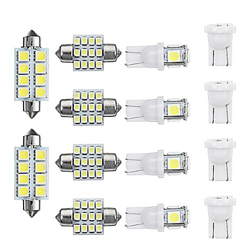 

14pcs T10 Car Light Bulbs 480 lm LED License Plate Lights / Interior Lights For universal All years