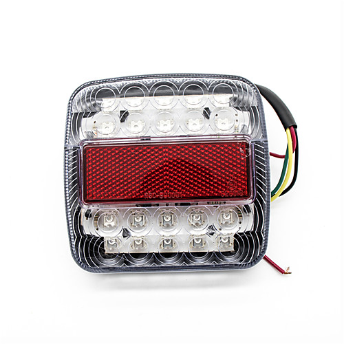 

1 Pair Universal 12V LED Car Truck Tail Side Light Warning Lights Rear Turn License Plate Lights Rear Submersible Trailer Tail Lights Kit Boat Marker Truck Waterproof Campers Trailer Taillights