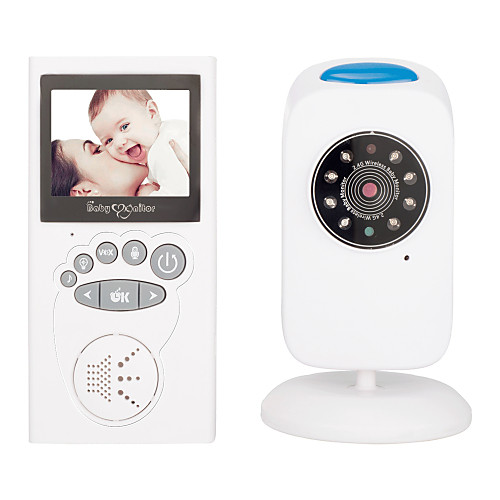 

1MP Video Baby Monitor With One Digital Camera Color LCD ScreenInfrared Automatic Night VisionTemperature Sensor 2-Way Talk Support Up To 1000ft Stable Transmission