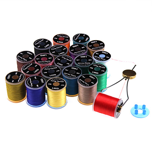 

12colors/pack 140D 100yards Fly Tying Line Fly Tying Thread Non Waxed