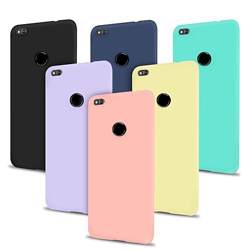 

Case For Huawei P8 Lite (2017) Shockproof / Dustproof / Backup Back Cover Solid Colored Soft TPU