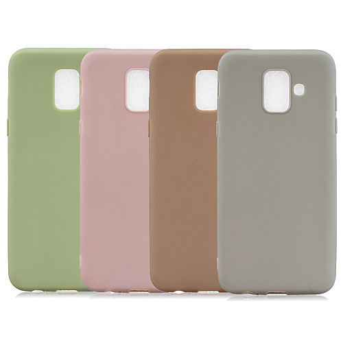 

Case For Samsung Galaxy J6 (2018) / J6 Plus / J4 (2018) Frosted Back Cover Solid Colored TPU
