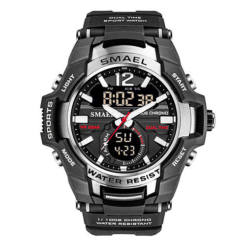 

Men's Sport Watch Quartz Sporty Stylish Silicone Blue / Red / Brown 30 m Creative Luminous New Design Analog - Digital Casual - Rose Gold Yellow Red Two Years Battery Life / Large Dial