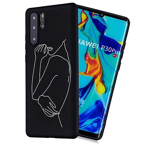 

Case For Huawei Huawei P20 / Huawei P20 Pro / Huawei P20 lite Shockproof / Frosted / Pattern Back Cover Tile Soft TPU