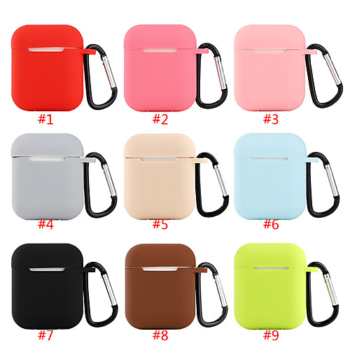 

Protective Cover Case Simple Style Apple Airpods Shockproof Scratch-proof Silicon Rubber