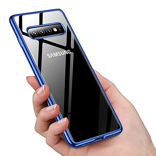 

Ultra Thin Transparent Phone Case For Samsung Galaxy S10 Plus / S10 E / S10 Plating Soft TPU Silicone Full Cover Shockproof