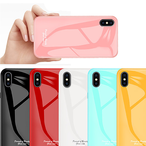 

Tempered Glass Phone Case for iPhone XS Max XR Protective Mobile Phone Cover Cases for iPhone XS X 8 Plus 8 7 Plus 7 6 Plus 6