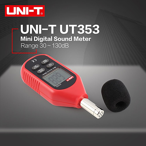 

UNI-T UT353 Noise Measuring Instrument db Meter 30130dB Mini Audio Sound Level Meter Decibel Monitor