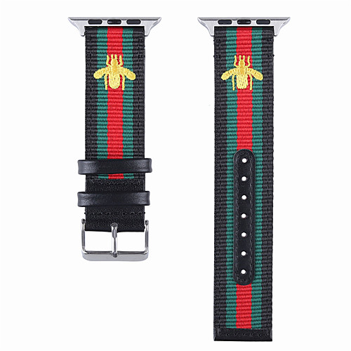 

Watch Band for Apple Watch Series 5/4/3/2/1 Apple Classic Buckle Nylon / Genuine Leather Wrist Strap