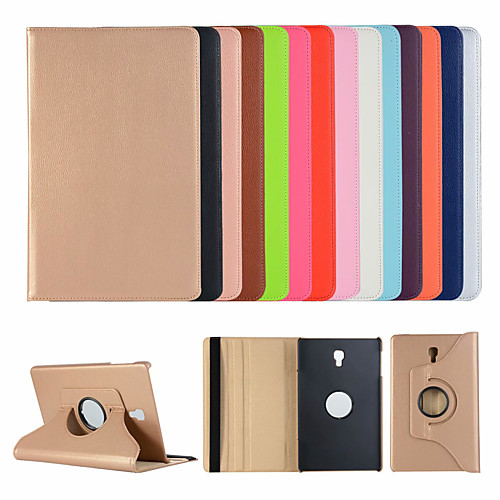 

Case For Samsung Galaxy Tab A2 10.5(2018) T595 T590 / Tab S2 9.7 / Tab S2 8.0 with Stand / Flip Full Body Cases Solid Colored Hard PU Leather