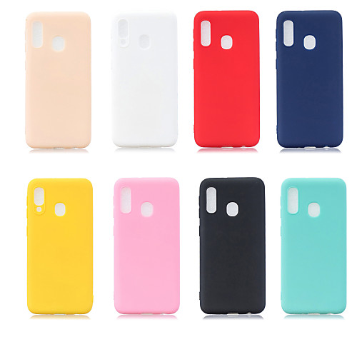 

Phone Case For Samsung Galaxy Back Cover A6 (2018) A6 (2018) A3 A5 A7(2017) A8 2018 A8 2018 A7 Galaxy A9(2018) A10 Frosted Solid Color Soft TPU