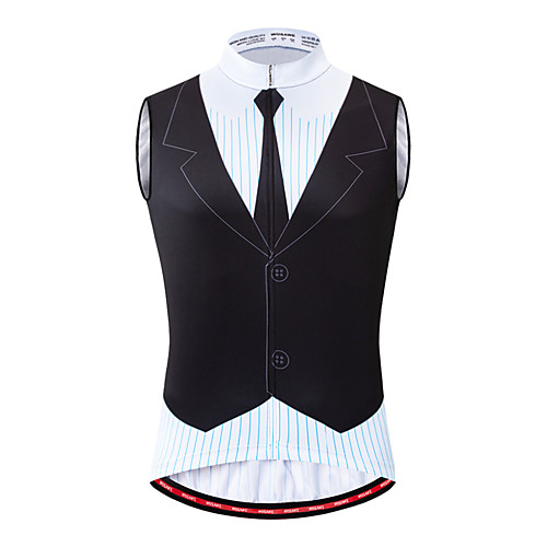 

WOSAWE Men's Sleeveless Cycling Jersey Cycling Vest Summer Black Suit T-Shirt Bike Vest / Gilet Jersey Mountain Bike MTB Road Bike Cycling Quick Dry Moisture Wicking Lightweight Sports Clothing