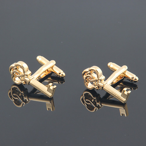 

Cufflinks Vintage Casual Alloy Brooch Jewelry Golden For Party Gift