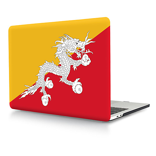 

Kingdom of Bhutan Flag PVC Hard Cover Shell for MacBook Pro Air Retina Phone Case 11/12/13/15 (A1278-A1989)