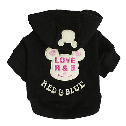 

Dog Shirt / T-Shirt Sweater Hoodie Animal Cartoon Quotes & Sayings Simple Style Casual / Sporty Dog Clothes Puppy Clothes Dog Outfits Black Fuchsia Blue Costume for Girl and Boy Dog Polar Fleece XS S