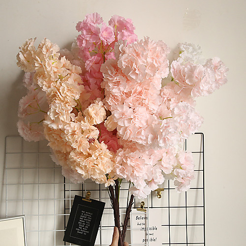 

Cherry Blossom Arrangement Peach Flower Sea Simulation Flower Fake Flower Home Decoration Wedding Bouquet 1 Branch