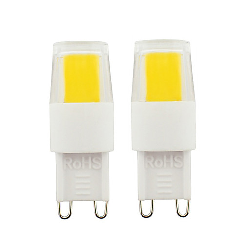 

2pcs G9 LED Bulbs 3W COB LED Light Dimmable Light Bulbs AC110V AC220V For Home Office Warm White White