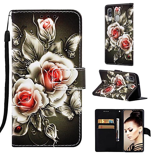 

Case For Samsung Galaxy A70(2019) / A7(2018) Magnetic / Flip / with Stand Full Body Cases Flower Hard PU Leather for Galaxy A10(2019)/A30(2019) /A50(2019)/A20/A40