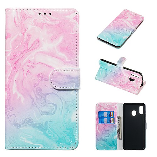 

Case For Samsung Galaxy A20e / A7(2018) Magnetic / Flip / with Stand Full Body Cases Marble Hard PU Leather for Galaxy A9(2018)/A10/A30/20A/A40/A70/A9 2018/A3 2016/A5 2017/A3 2017/A5 2016