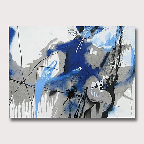 

Oil Painting Hand Painted Horizontal Abstract Modern Rolled Canvas (No Frame)