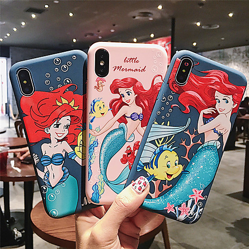 

Case For Apple iPhone XS Max / iPhone X Soft silicone Shockproof Apple protective shell Cartoon TPU Pattern Pouch Bag Flower Soft Plastics for iPhone 6 / iPhone 6s Plus / iPhone 8