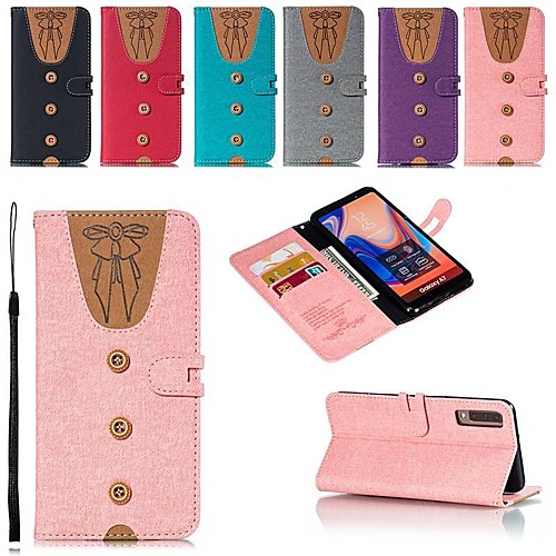 

Case For Samsung Galaxy A6 (2018) / A7(2018) Magnetic / Flip / with Stand Full Body Cases Geometric Pattern Hard Canvas for Galaxy A9(2018) / A8 2018 / A5(2017) / A3(2017)