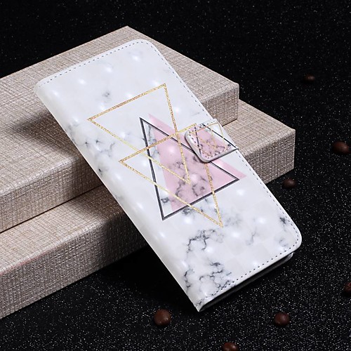 

Case For Samsung Galaxy S9 / S9 Plus / S8 Plus Wallet / Card Holder / Shockproof Full Body Cases Marble Hard PU Leather
