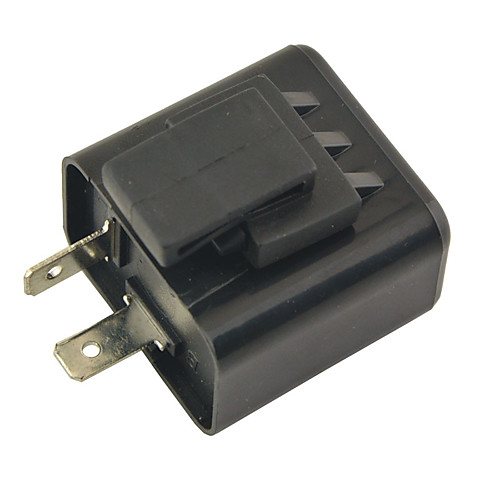 

Motorcycle Turn Signal Flasher Relay 2 Pin LED Indicator Light-(No Sound.12V)