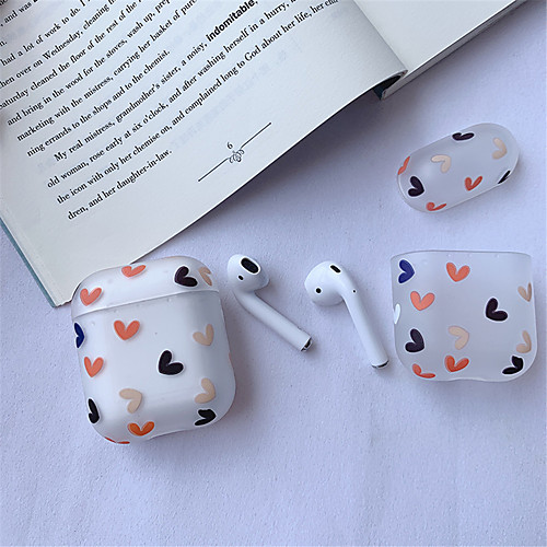 

AirPods Case Silicone Solid Color Lovely Pattern Shockproof Protective Cover Portable For AirPods1 & AirPods2 (AirPods Charging Case Not Included)