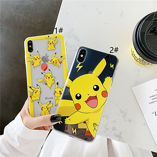 

Case For Apple iPhone XS / iPhone XR / iPhone XS Max Transparent / Pattern Back Cover Cartoon Soft TPU