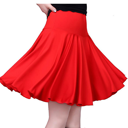 

Latin Dance Skirts Draping Split Joint Women's Training Performance Natural Milk Fiber