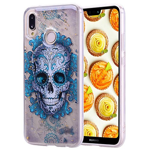 

Case For Huawei Huawei Nova 4 / Huawei P20 lite / Huawei P30 Shockproof / Transparent / Pattern Back Cover Skull Soft TPU