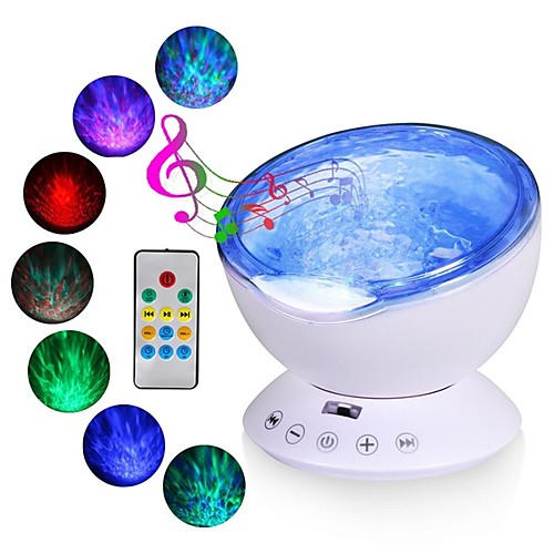 

Ocean Wave Projector LED Night Light Tiktok Star Light Nebula Projector Built In Music Player Remote Control 7 Light Cosmos Star Luminaria For kid Bedroom