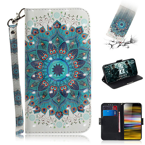 

Case For Sony Sony Xperia L3 / Sony Xperia 10 / Sony Xperia 10 Plus Wallet / Card Holder / with Stand Full Body Cases Flower PU Leather