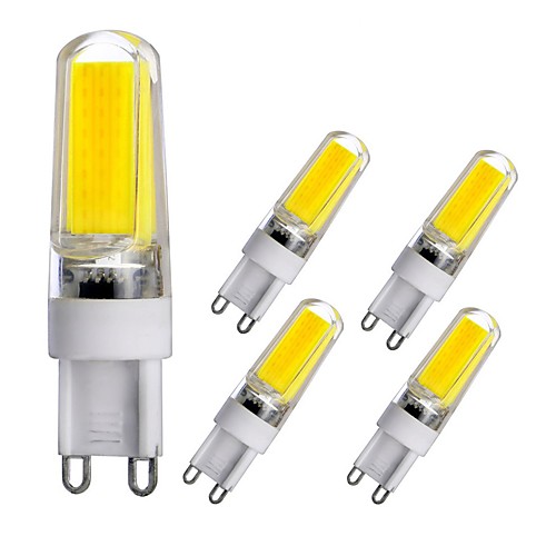

5pcs G9 Base LED Bulbs Dimmable LED Bi-pin Lights 3W COB LED Light For Home Office Halls Chandelier AC110V AC220V Warm White White Natural White