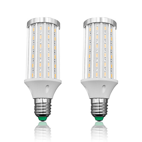 

LOENDE 2 Pack E27 LED Corn Light 25W AC85-265V 90LEDs SMD5730 2500LM LED Lamp White/Warm White