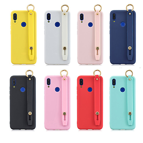 

Case For Xiaomi Huawei Nova 3i / Huawei Honor 9 Lite / Huawei Honor 8X with Stand / Frosted Back Cover Solid Colored TPU