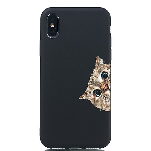 

Case For Apple iPhone XS / iPhone XR / iPhone XS Max Shockproof / Frosted / Pattern Back Cover Cat TPU Soft For iPhone X/8/7 Plus/6/6s Plus/5/5s/SE