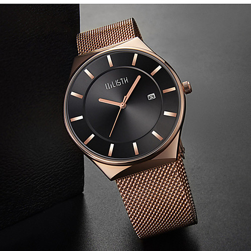

Men's Steel Band Watches Quartz Stylish Stainless Steel Black / Silver 30 m Water Resistant / Waterproof Calendar / date / day New Design Analog Fashion - Silver / Black black / gold White / Silver