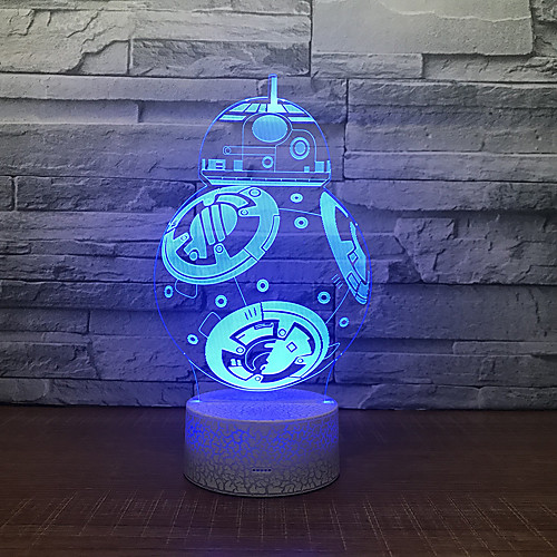 

3D Nightlight Creative Birthday with USB Port USB 1pc