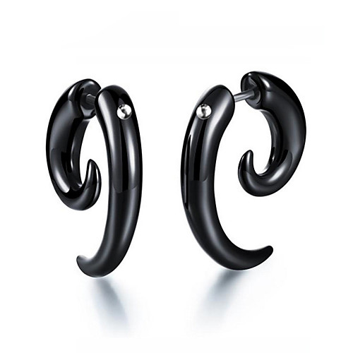 

Men's Earrings Classic Mini Earrings Jewelry Black For Christmas Party Anniversary Carnival Festival 1pc