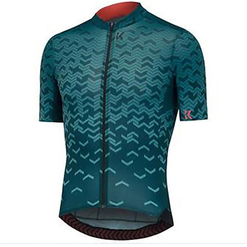 

21Grams Men's Short Sleeve Cycling Jersey - Blue Bike Jersey Top Quick Dry Moisture Wicking Breathable Sports Summer Terylene Mountain Bike MTB Road Bike Cycling Clothing Apparel / Micro-elastic