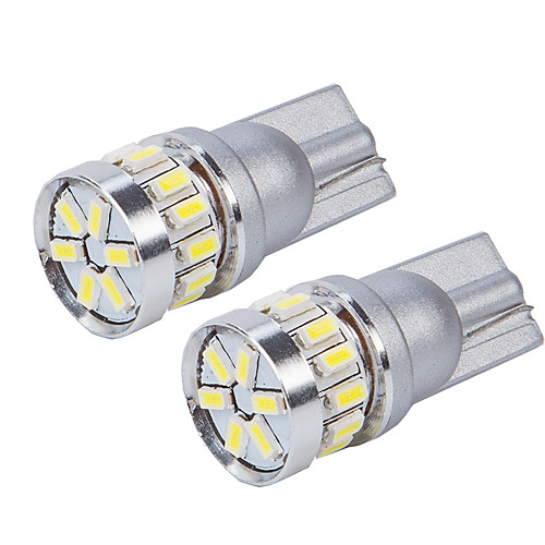 

10pcs T10 LED w5w led 3014 18smd 194 168 w5w T10 Led Parking Bulb Auto Wedge Clearance Lamp white Amber Red blue Ice blue