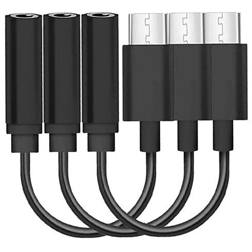 

3PCS USB Type-C To 3.5mm Headphone Jack AUX Audio Cable Adapter for Samsung LG Nexus Oneplus Nokia Xiaomi Huawei Type C Smart Phones